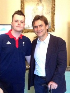 Aaron with Alex Zinardi