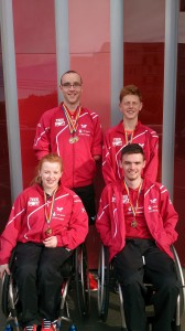 Left to right: Martin Perry, Billy Shilton (back), Megan Shackleton and Thomas Matthews