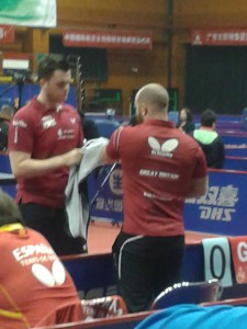 Matt calls a time out in Aaron's singles