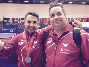 Euro Champs 2015 Will Bayley with Gorazd Vecko