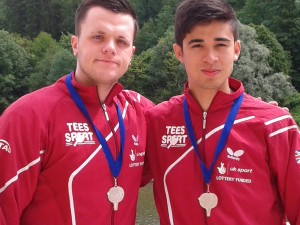 Aaron McKibbin & Kim Daybell medals Slovenia Open