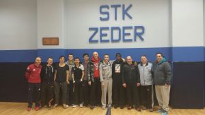 Will Bayley, Aaron McKibbin, Kim Daybell and Ashley Facey Thompson with Gorazd Vecko and head coach Greg Baker have just returned from a training camp in Slovakia 